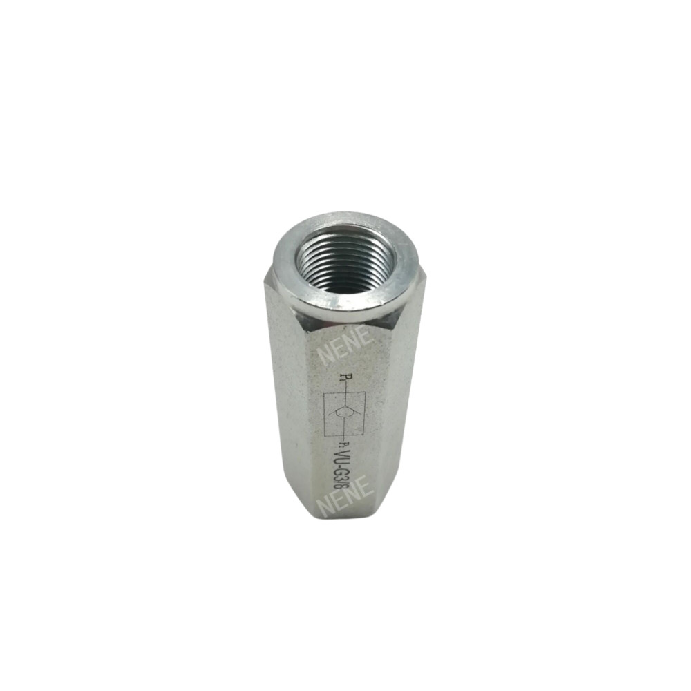 Tube Type Hydraulic Valve VU-G3/8 Large Diameter Threaded One-Way Valve Manufacturer Source Direct Sales