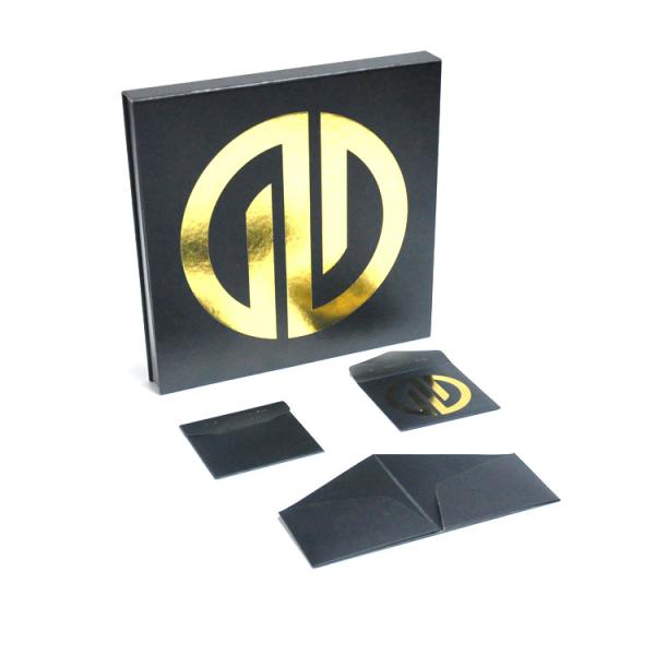 Buy cheap Custom Logo Luxury Cardboard Packaging Box Black color for DIY Gift Product from wholesalers