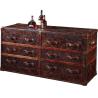 Buy cheap Full Top Genuine Leather Storage Trunk 1.7M Length 6 Drawers For Office / Home from wholesalers