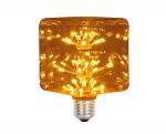 Child Bedroon 3w Decorative Filament Light Bulbs G80 Ice Square Glass