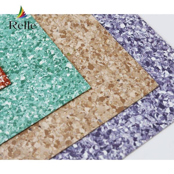 Relle Commercial Colorful Vinyl Flooring in with 2-4mm Thickness and Limestone