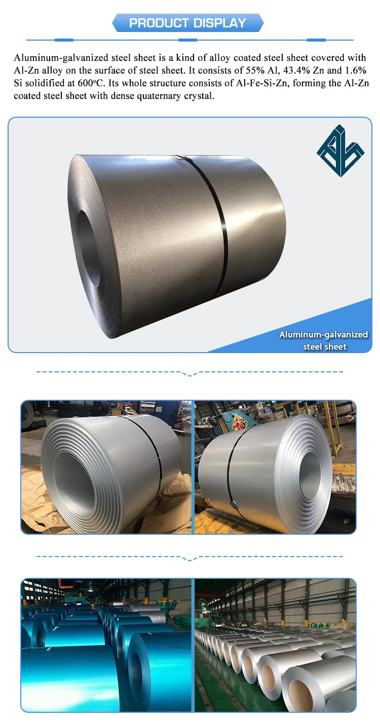 St37-2 Hot Dipped Galvalume Steel Coil 1500mm width anti finger print