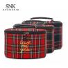 Buy cheap Zipper Closure Grid Cylinder Travel Toiletry Bag from wholesalers