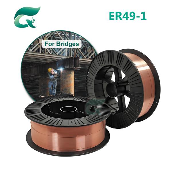 ER49-1 Gas Shielded Welding Wire / Copper Bright Co2 Welding Wire 5KG/15KG/20KG
