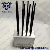 Buy cheap Adjustable 6 Bands 30m 15W GPS 3G 4G All Cell Phone Signal Jammer product