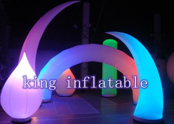Large Helium Inflatable Advertising Balloons / LED Lighting Balloon For Outdoor