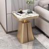 Buy cheap Modern Stainless Steel Shelf Marble Sofa End Table Square Edge from wholesalers
