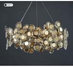 LED chandeliers home decor gold crystal lamp living room rectangular high