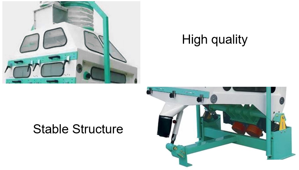 Destoner Machine for Grain Processing Rice Drum Type Pre-Cleaner Function
