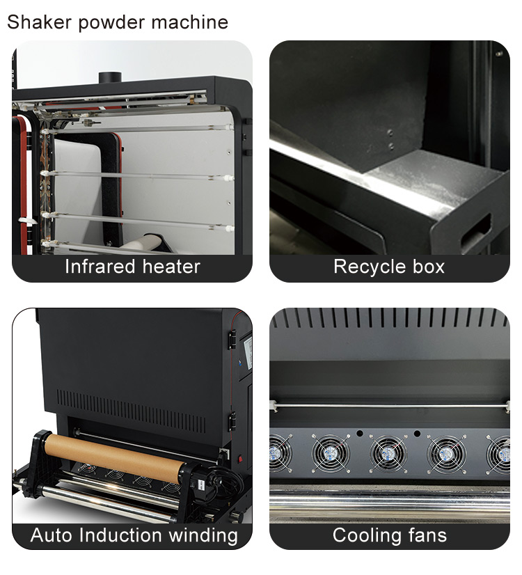 Design 60cm A1 A2 A3 DTF Printer with XP600 Dual I3200 Heads and All-in-One Function