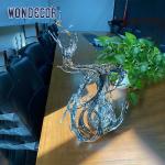 Small Indoor Desktop Stainless Steel Sculpture Artists Metal Ornament Abstract