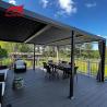 Buy cheap Motorized Outdoor Aluminium Pergola With Downpipe Size Louver Blades from wholesalers