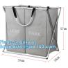 Buy cheap Laundry Bag, Foldable Laundry Sorter Basket, Multi Compartments, Bedroom Clothes Storage, Washing Basket from wholesalers