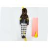 Buy cheap Classical Kids Girls Clothes Girl Fashion Suit Black And White Grid Stripe Pattern from wholesalers