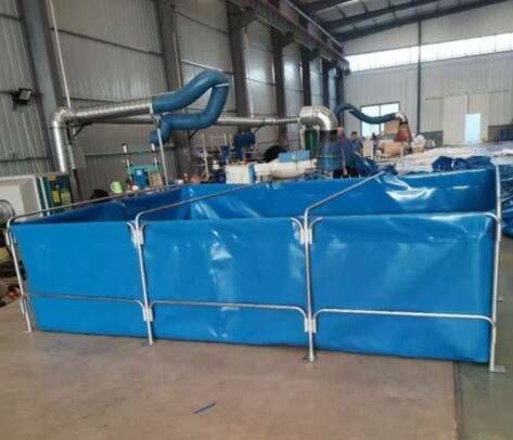 Light Colors Tarpaulin Fish Tank With UV Stabilized Polyethylene Sheet Collapsible Fish Tank