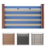 WPC Wood Grain Composite Fencing Boards Panels Recycled Materials