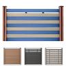 Buy cheap Villa WPC Fence Panels Security Composite Plastic Wood Fence Boards from wholesalers
