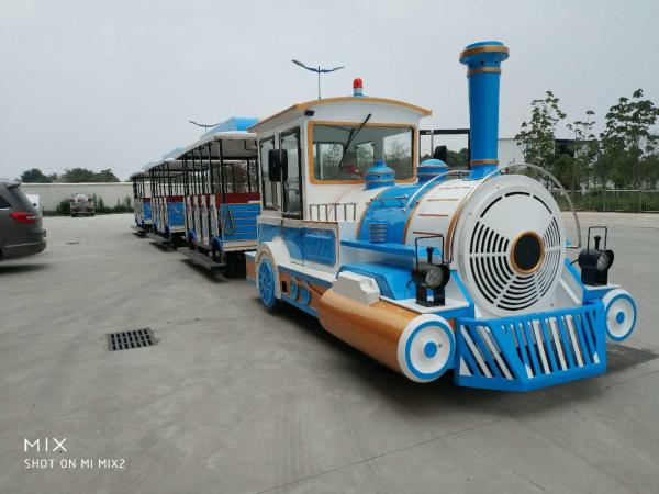Buy cheap Square Safety Tourist Train Rides Kids Party Train 380V Customize Color from wholesalers