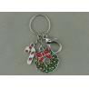 Buy cheap Rhinestone Christmas Promotional Key Ring Soft Enamel Zinc Alloy Silver from wholesalers
