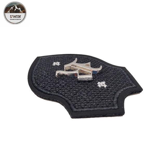 R Letter Royal Custom Embroidered Patches No Minimum 3D Any Shape Available