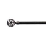 Black Gold Iron Pipe Curtain Rods 16MM For Home Decor