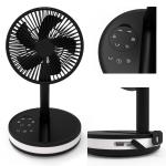 HEBRONFAN Pedestal Table Fan Desktop USB Rechargeable Fan Portable Outdoor Led