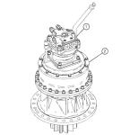 CA390F Excavator Swing Gearbox Swing Reduction GearA Aftermarket Replacement