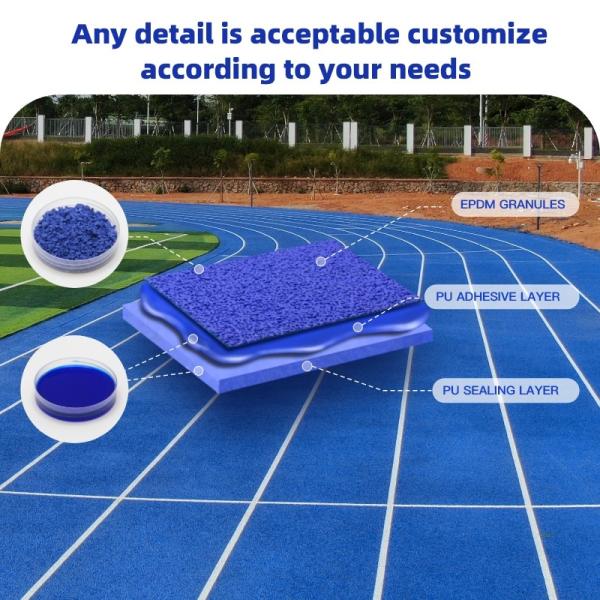 Buy cheap Durable Full PU Synthetic Track Premium Full Polyurethane Running Track for Professional Stadiums from wholesalers