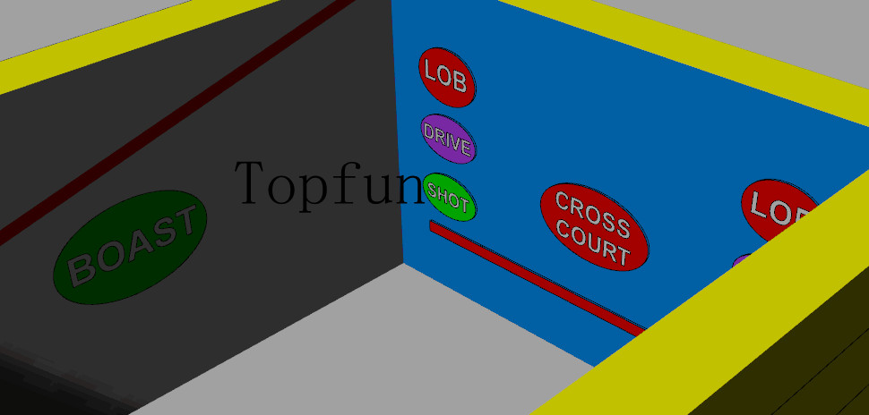 Customize Inflatable Squash Court Sport Game With Plato PVC Tarpaulin