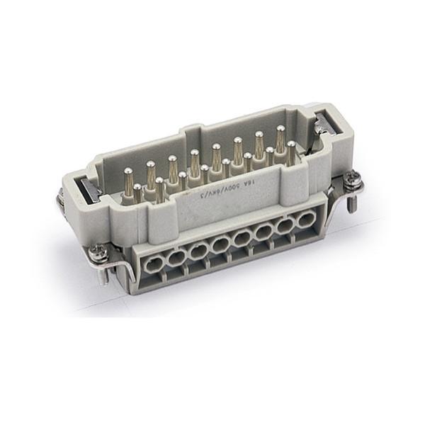 Buy cheap 16Pin connector male insert HE-016-M IP65 protection degree|Hot runner connector wholesale from wholesalers