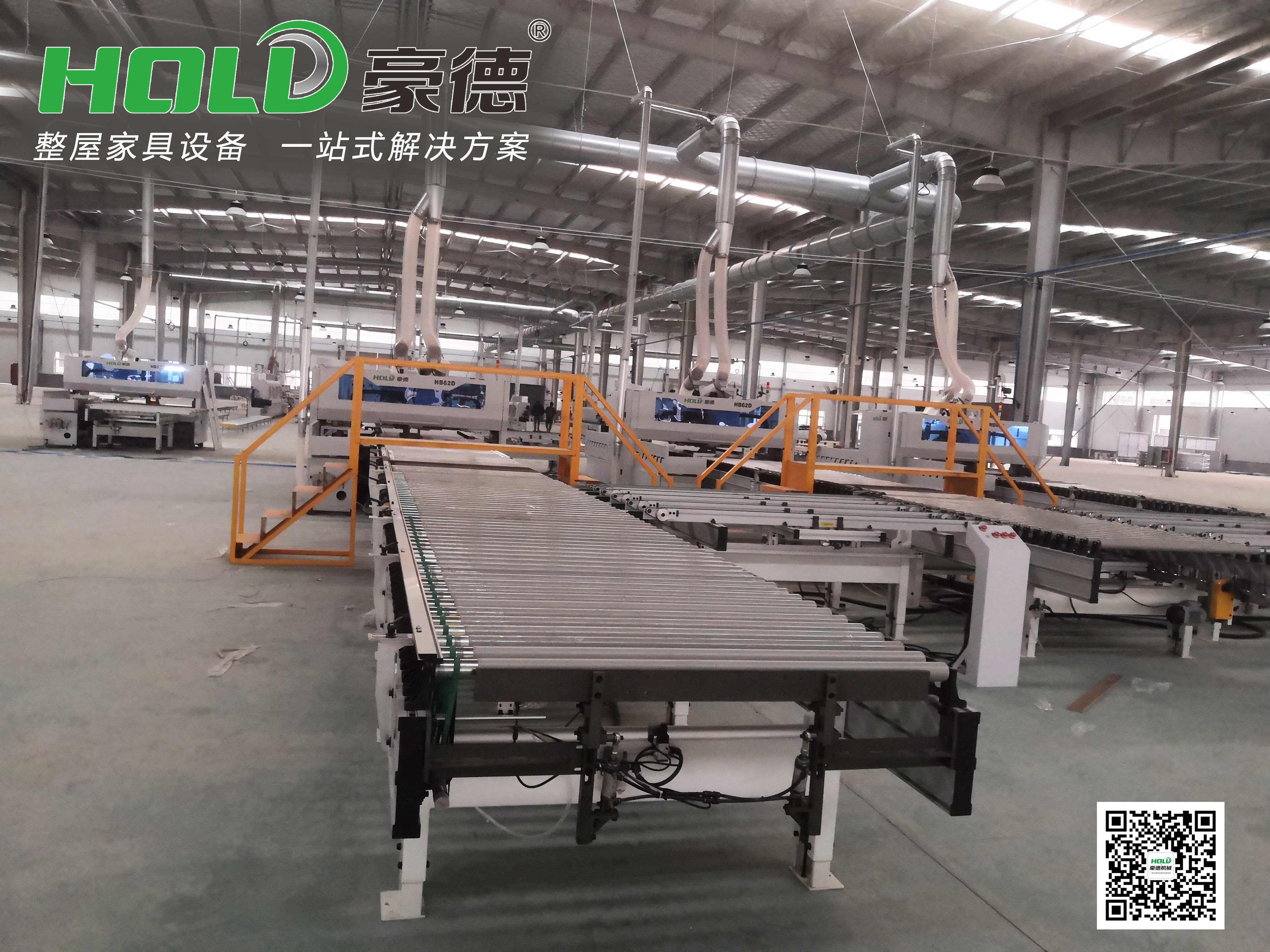 Four Single Sided Edge Banding Machine Edge Banding Production Line