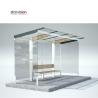 Buy cheap Aluminum Alloy Bus Stop Waiting Shed With 10mm Clear Tempered Glass from wholesalers