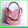 Buy cheap LUDA cheap shopping bags for sale paper straw beach shoulder bags from wholesalers