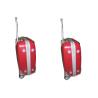 Buy cheap Carry On Red Two Wheel Carry On Luggage Set Of 3 Plastic Handle Framed from wholesalers