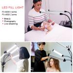 48W 4800lm Double Arms LED Fill Light Eyelash Extensions Professional Tripod