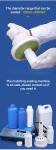 HDPE Collar Pharmaceutical Pill Bottles 50cc 4 Oz White Aluminum Foil Gasket Lid
