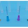Buy cheap Disposable Deep Blue Sterile 23g Hypodermic Needle With 0.6mm Out Diameter from wholesalers
