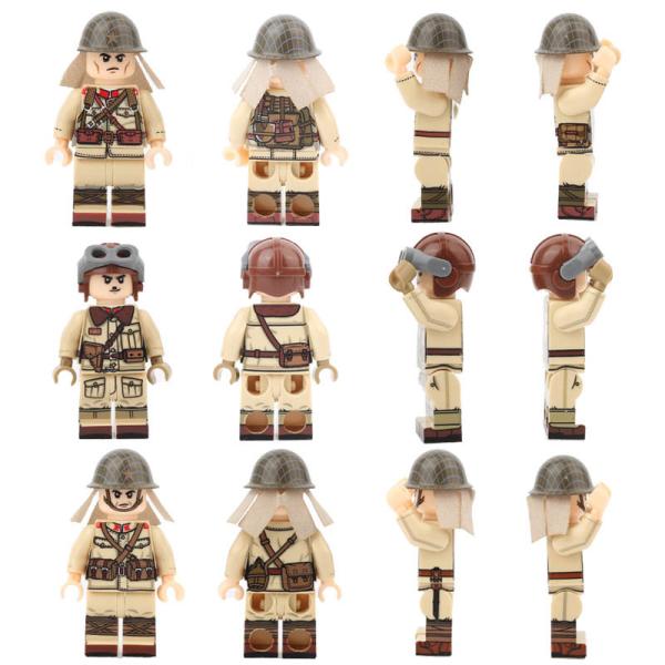 Buy cheap MOC military soldiers WW2 weapon accessories Japanese army mini figures compatible with legoinglys from wholesalers