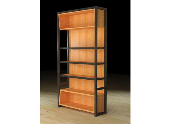 Free Standing Wooden Wall Mounted Display Racks Mobile Many Ways For Retail