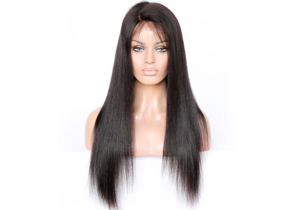 Buy cheap 100% Brazilian Virgin Straight Human Hair Lace Front Wigs 5 Inches For Black Women from wholesalers