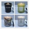 Buy cheap Solid Black Glass Candle Holder , Candle Jar With Lid Cover from wholesalers
