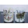 Buy cheap Spray Color Glass Candle Holder With Painting Logo from wholesalers