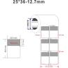 Buy cheap 25x36-12.7mm 1mil White Gloss Transparent Water Resistant Polyester Cable Label from wholesalers