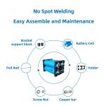 3.2V 100ah 320Wh Solar LiFePO4 Battery Cells With Connecotors Busbar