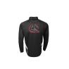 Buy cheap 180G Stand Collar Black T Shirt Mens Long Sleeve With Zipper Sublimation Printing from wholesalers