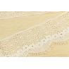 Buy cheap 3 Inch Guipure Lace Trimming Chantilly White Color 100% Shiny Polyester from wholesalers