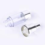 Plastic PP Customizd Logo Cream Airless Cosmetic Bottle Outlet Clear Round 80ml