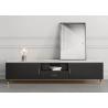 Buy cheap Solid Wood TV Unit Coffee Table Set Stainless Steel Bottom Frame from wholesalers