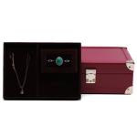 Luxurious Corner Protection PU Leather Jewelry Storage Organizer Case with