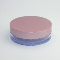 Buy cheap Pink Round Loose Powder Cosmetic Cream Jar With Filter High Sealing Performance product